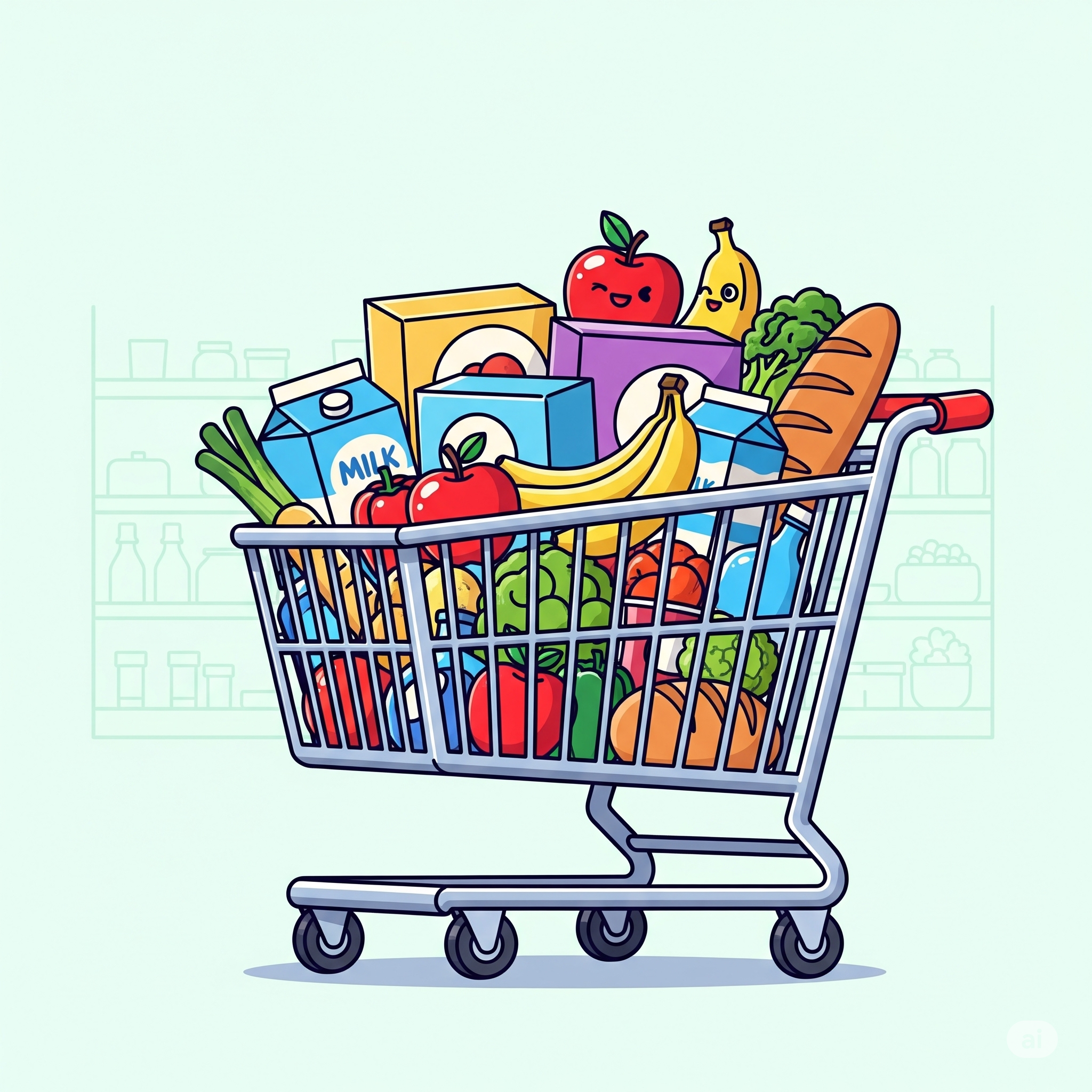Cart full of stuff